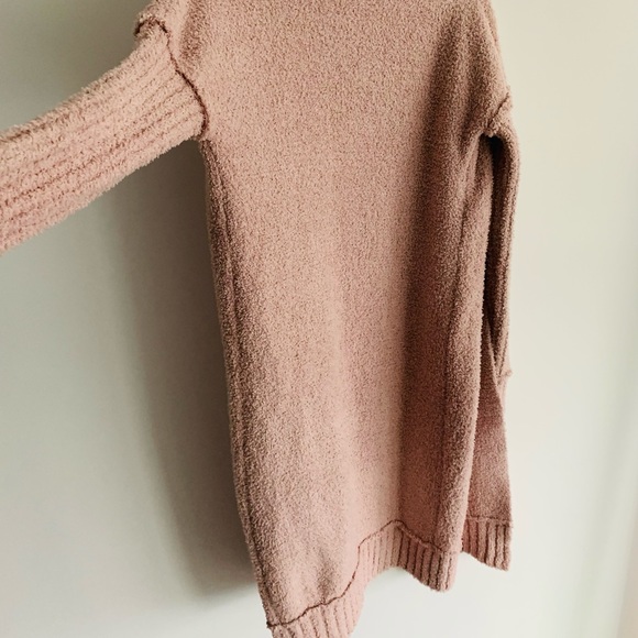 New open front light pink cardigan - Picture 3 of 8